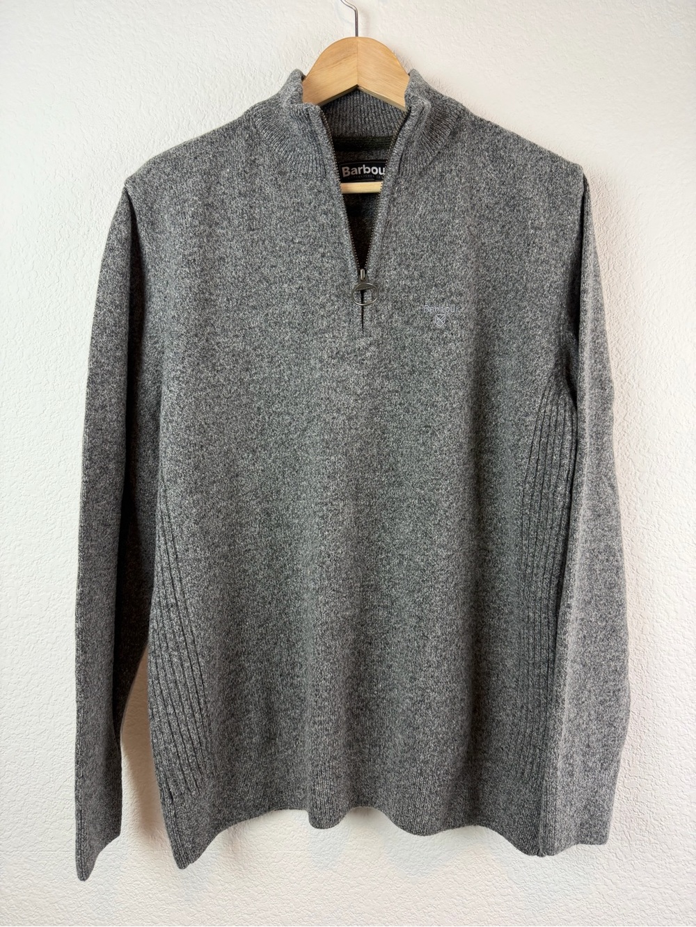 Barbour Wool Blend 1/4 Zip Sweater